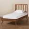 Baxton Studio Michi Modern and Contemporary Ash Walnut Finished Wood Twin Size Bed 186-11100-11159-Zoro - alternate 6